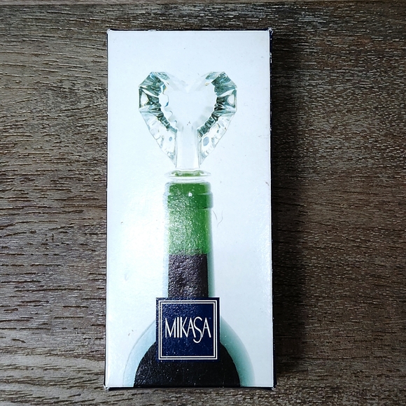 Mikasa Other - Vintage 1990s New Venus Heart Shaped Mikasa Lead Austrian Crystal Bottle Stopper
